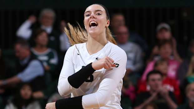 MSU Volleyball photo courtesy of the MSU SID